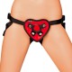 Вибратор Lux Fetish Red Heart Strap On Harness | цена 77.87 лв.