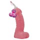 Забавна розова спортна бутилка във формата на пенис със сламка | цена 31.43 лв.