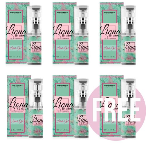 Вибратор LIONA BY MOMA LIQUID VIBRATOR LIBIDO GEL 15 ML 5+1 FREE