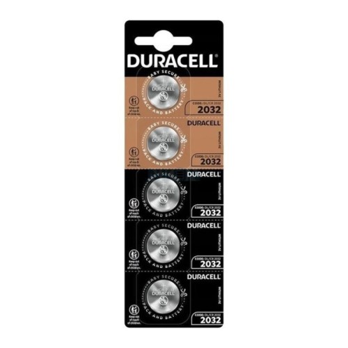 DURACELL BUTTON BATTERY LITIO CR2032 3V 5 UNIT