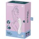 Вибратор SATISFYER CURVY TRINITY 5 AIR PULSE STIMULATOR & VIBRATOR APP - WHITE