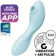 Вибратор SATISFYER CURVY TRINITY 5 AIR PULSE STIMULATOR & VIBRATOR APP - BLUE