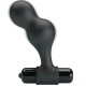 Анален разширител MR PLAY - BLACK SILICONE VIBRATOR ANAL PLUG