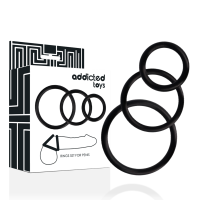 Комплект пенис рингове ADDICTED TOYS - RINGS SET FOR PEN Комплект пенис рингове ADDICTED TOYS - RINGS SET FOR PEN