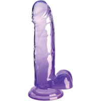 KING COCK CLEAR - REALISTIC PENIS WITH BALLS 15.2 CM PUR