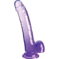 Дилдо KING COCK CLEAR - DILDO WITH TESTICLES 20.3 CM PUR
