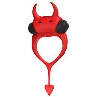 Вибратор ADRIEN LASTIC - DEVOL COCKRING RED VIBRATOR RIN