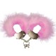 ADRIEN LASTIC - METAL HANDCUFFS WITH PINK FEATHERS | Adrien Lastic ADRIEN LASTIC - METAL HANDCUFFS WITH PINK FEATHERS