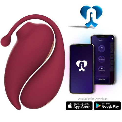 Вибро яйце ADRIEN LASTIC - INSPIRATION CLITORIS SUCKER + VIBRATING EGG RED - FREE APP