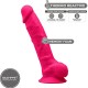 SILEXD - MODEL 1 REALISTIC PENIS PREMIUM SILEXPAN SILICONE FUCHSIA 23 CM