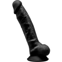 SILEXD - MODEL 1 REALISTIC PENIS PREMIUM SILEXPAN SILICONE BLACK 17.5 CM SILEXD - MODEL 1 REALISTIC PENIS PREMIUM SILEXPAN SILICONE BLACK 17.5 CM
