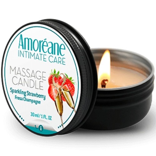 AMOREANE - MASSAGE CANDLE STRAWBERRY CHAMPAGNE 30 ML | AMOREANE AMOREANE - MASSAGE CANDLE STRAWBERRY CHAMPAGNE 30 ML