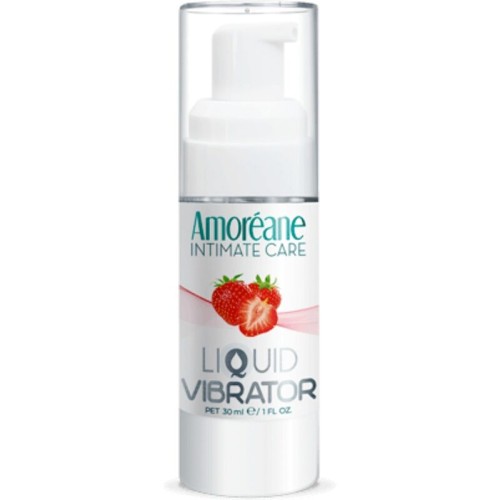 AMOREANE - VIBRATING LIQUID STRAWBERRY 30 ML | AMOREANE AMOREANE - VIBRATING LIQUID STRAWBERRY 30 ML