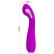 Вибратор PRETTY LOVE - HECTOR RECHARGEABLE ELECTROSHOCK VIBRATOR WATERPROOF PURPLE