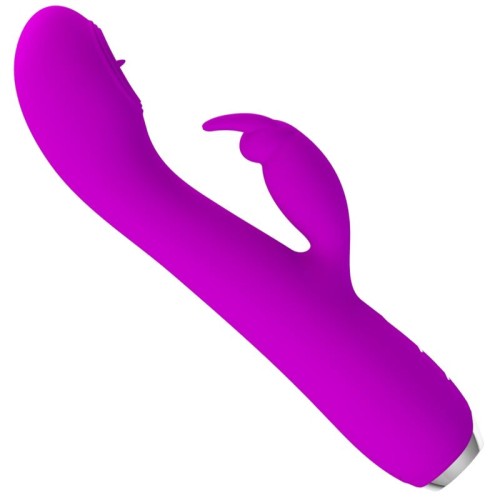 Вибратор PRETTY LOVE - RACHEL RECHARGEABLE VIBRATOR WITH PURPLE SUCKER