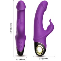 Вибратор ARMONY - METEROR DILDO VIBRATOR RABBIT ROTATOR PURPLE