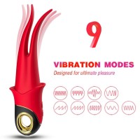 Вибратор ARMONY - SHADOW VIBRATOR DOUBLE-HEAD TEASING RED