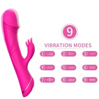 Вибратор ARMONY - DILDO VIBRATOR RABBIT SILICONE FUCHSIA