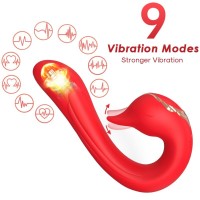 Вибратор ARMONY - DELFIN VIBRATOR MULTIPOSITION & HEAT EFFECT RED