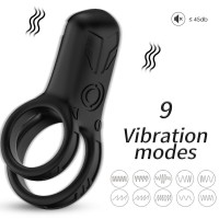 Вибратор ARMONY - DOUBLE RING VIBRATOR BLACK