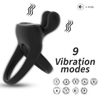 Вибратор ARMONY - RING VIBRATOR RABBIT BLACK