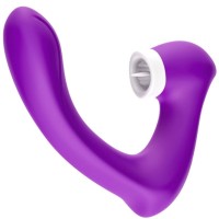 Вибратор ARMONY - SECRETKISS LICKING VIBRATING CLIT & VIBRATOR CURVED PURPLE