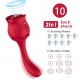 Стимулатор ARMONY - ROSELOVER LICKING VIBRATING CLIT & STIMULATOR RED