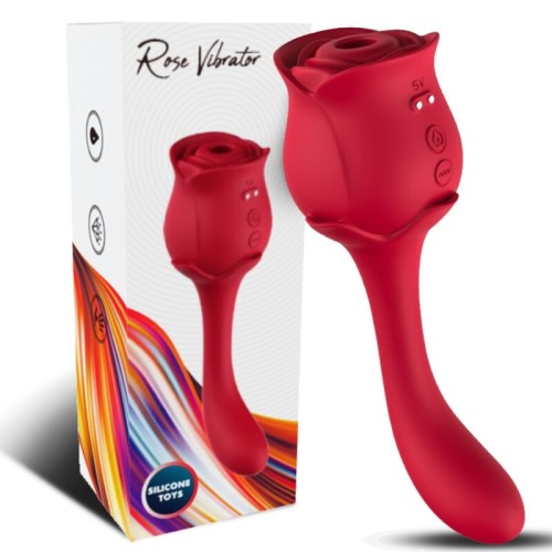 Стимулатор ARMONY - ROSELOVER LICKING VIBRATING CLIT & STIMULATOR RED