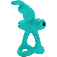 Вибратор PRETTY LOVE - FIGGY GREEN RABBIT VIBRATOR RING