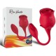 Вибратор ARMONY - ROSE LICKING VIBRATING DE CLIT & VIBRATOR 10 MODES RED