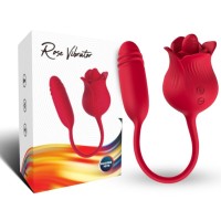 Вибратор ARMONY - ROSELIP LICKING VIBRATING CLIT & VIBRATOR RED