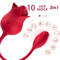 Вибратор ARMONY - PINK CLITORIS STIMULATOR VIBRATOR WITH TAIL 10 MODES RED