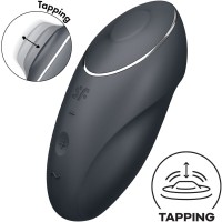 Вибратор SATISFYER - TAP & CLIMAX 1 LAY-ON VIBRATOR BLACK