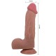 Дилдо PRETTY LOVE - SLIDING SKIN SERIES REALISTIC DILDO WITH SLIDING SKIN SUCTION CUP BROWN 23.4 CM