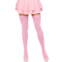 Бельо LEG AVENUE - NYLON THIGH HIGHS PINK