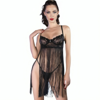 Бельо CHILIROSE - CR 4496 BABYDOLL BLACK S/M