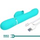 Вибратор PRETTY LOVE - RABBIT VIBRATOR PEARLS AQUA GREEN