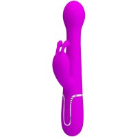 Вибратор PRETTY LOVE - DEJON RABBIT VIBRATOR 3 IN 1 MULTIFUNCTION VIOLET