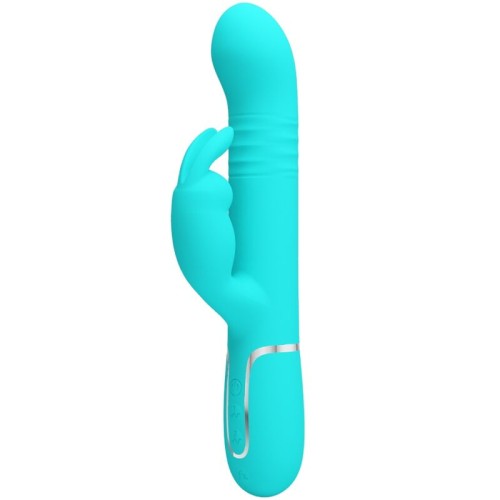 Вибратор PRETTY LOVE - COALE RABBIT VIBRATOR PEARLS AQUA GREEN