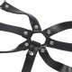 Бельо SUBBLIME - BODY HARNESS ADJUSTABLE STRAPS LEATHER BLACK ONE SIZE