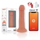 Вибратор ONINDER - MEDIUM BOGOTÁ VIBRATOR DILDO 9 SPEEDS NATURAL 20 CM -O- 4.2 CM - FREE APP