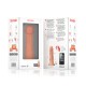 Вибратор ONINDER - SMALL BOGOTÁ VIBRATOR DILDO 9 SPEEDS NATURAL 17.5 CM -O- 4 CM - FREE APP