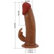 Пенис колан PRETTY LOVE - MARION HARNESS UNIVERSAL BRIEFS WITH VIBRATION DILDO 19 CM BROWN