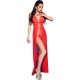 Бельо CHILIROSE - CR 3275 BABYDOLL LONG & THONG RED S/M