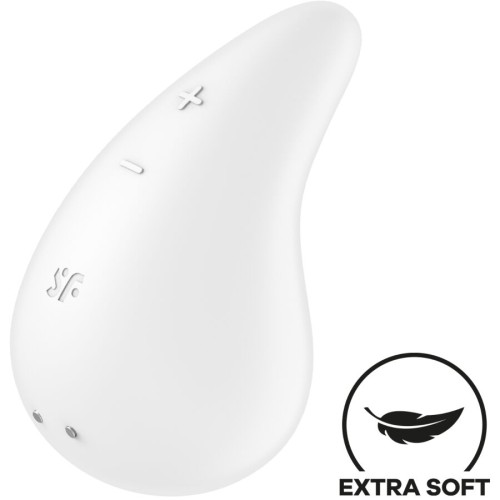 Вибратор SATISFYER - DEW DROP VIBRATOR LAY-ON WHITE