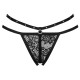 Бельо LIVCO CORSETTI FASHION - NOMADE THONG CROTCHLESS BLACK