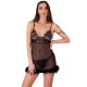 Бельо LIVCO CORSETTI FASHION - ZERUNAM SET BABYDOLL + BLACK THONG