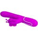 Вибратор PRETTY LOVE - MULTIFUNCTION RABBIT VIBRATOR 4 IN 1 BUTTERFLY FUCHSIA