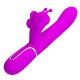 Вибратор PRETTY LOVE - MULTIFUNCTION RABBIT VIBRATOR 4 IN 1 BUTTERFLY FUCHSIA