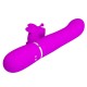 Вибратор PRETTY LOVE - MULTIFUNCTION RABBIT VIBRATOR 4 IN 1 BUTTERFLY FUCHSIA